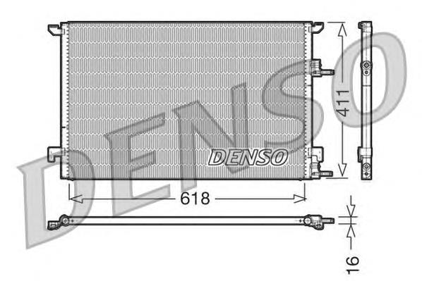 DCN25001 Denso radiador de aparelho de ar condicionado