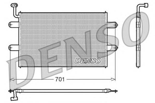 DCN27003 Denso radiador de aparelho de ar condicionado