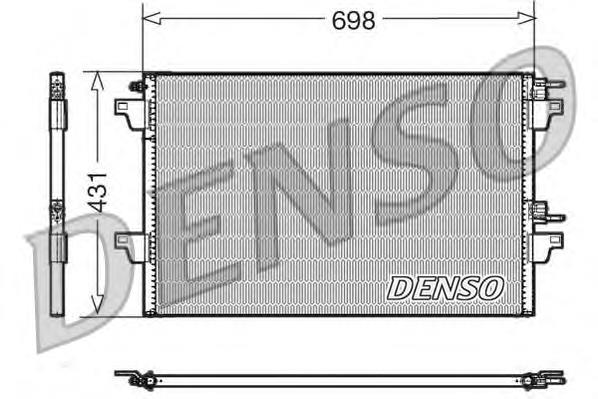 Конденсатор кондиционера Denso DCN23022 цена, от 106.60 USD