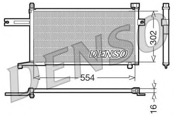 DCN46005 Denso radiador de aparelho de ar condicionado