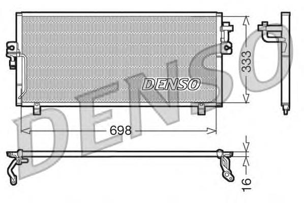 DCN46010 Denso radiador de aparelho de ar condicionado