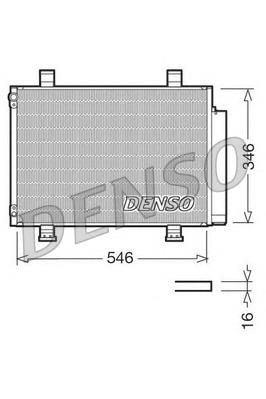 DCN47001 Denso radiador de aparelho de ar condicionado