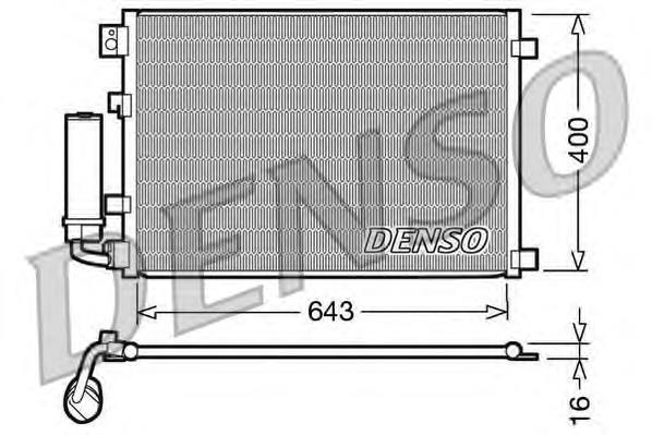 Радиатор охлаждения кондиционера Denso DCN46002