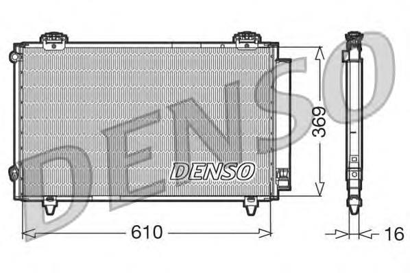 DCN50008 Denso radiador de aparelho de ar condicionado