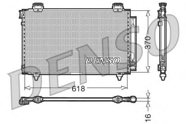 DCN50009 Denso radiador de aparelho de ar condicionado