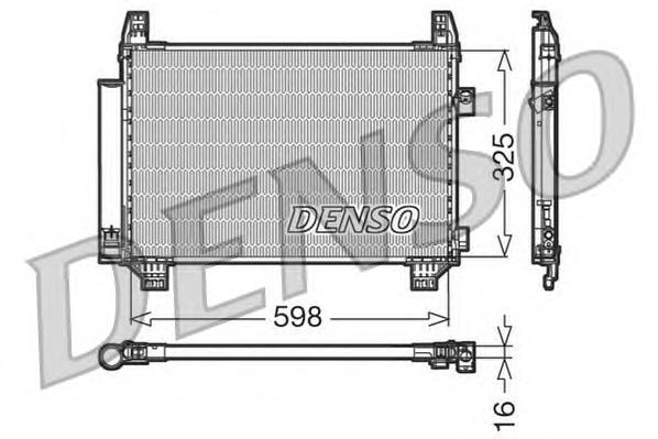 DCN50007 Denso radiador de aparelho de ar condicionado