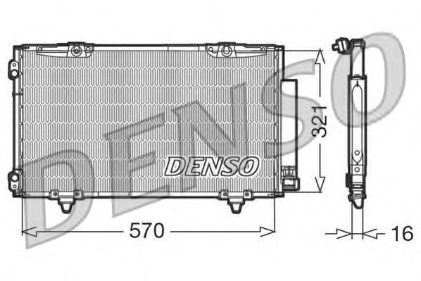 DCN50011 Denso radiador de aparelho de ar condicionado