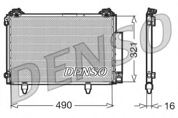 DCN50002 Denso radiador de aparelho de ar condicionado