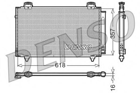 DCN50004 Denso radiador de aparelho de ar condicionado