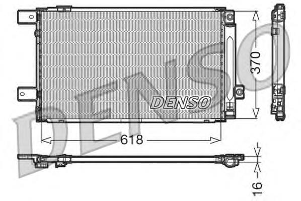DCN50005 Denso radiador de aparelho de ar condicionado