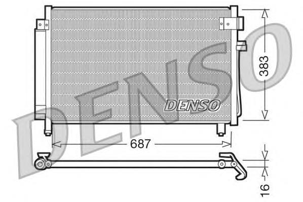 DCN36002 Denso radiador de aparelho de ar condicionado