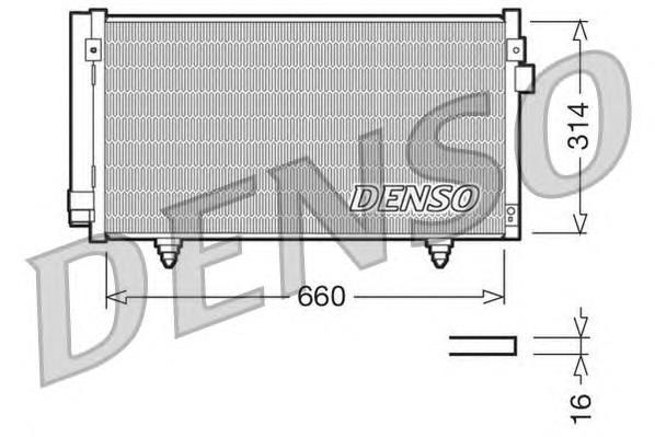 DCN36003 Denso radiador de aparelho de ar condicionado