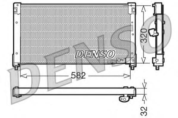 DCN40001 Denso radiador de aparelho de ar condicionado