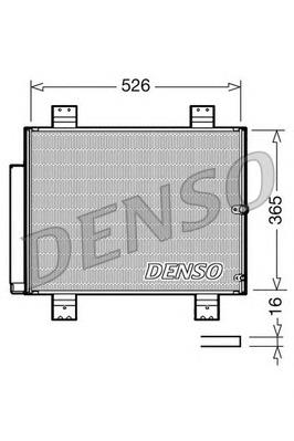 DCN35002 Denso radiador de aparelho de ar condicionado