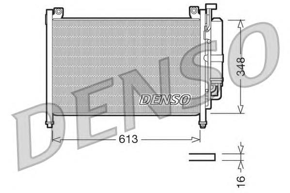 DCN44002 Denso radiador de aparelho de ar condicionado