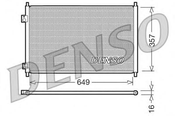 DCN40008 Denso radiador de aparelho de ar condicionado