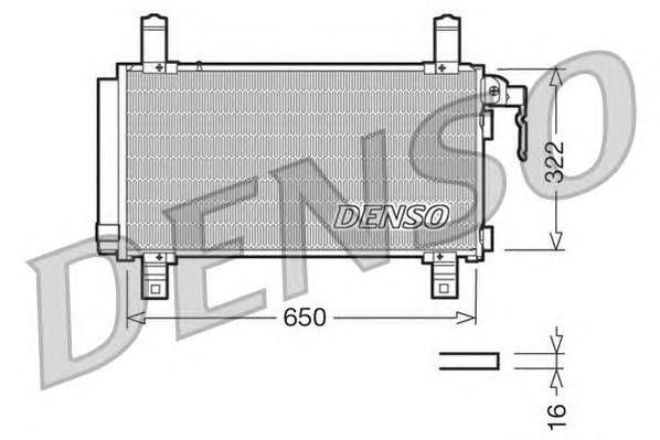 DCN44006 Denso radiador de aparelho de ar condicionado