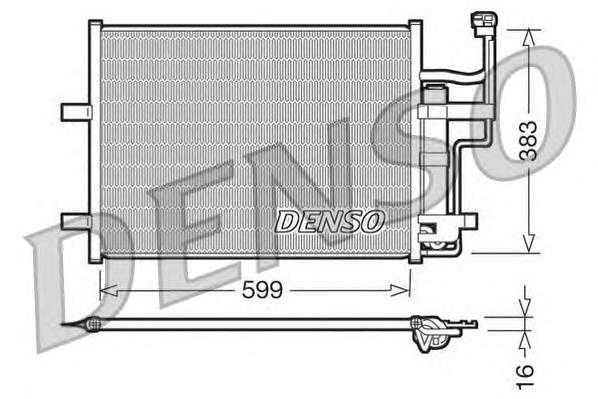 DCN44003 Denso radiador de aparelho de ar condicionado