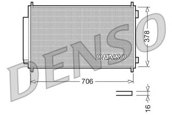 DCN40002 Denso radiador de aparelho de ar condicionado