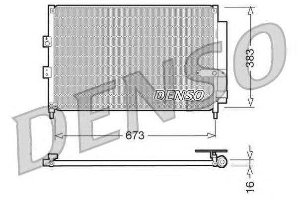 80110SNAA42 Honda radiador de aparelho de ar condicionado