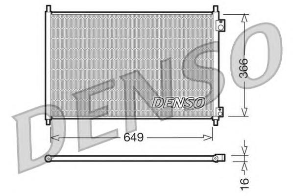 Radiador de aparelho de ar condicionado DCN40006 Denso