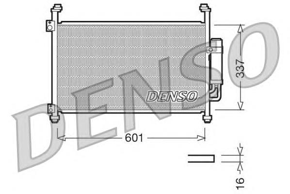 DCN40007 Denso radiador de aparelho de ar condicionado