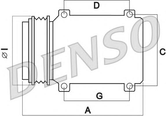 Компрессор кондиционера DCP50030 Denso