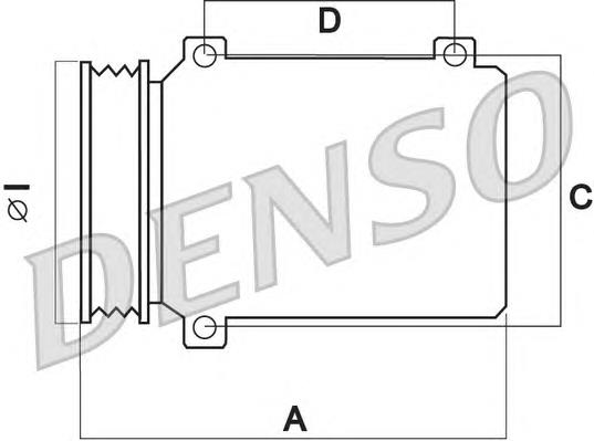 DCP47001 Denso compressor de aparelho de ar condicionado