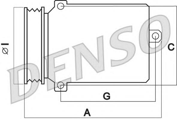 DCP32052 Denso compressor de aparelho de ar condicionado