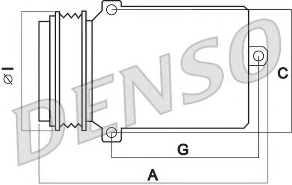 DCP17121 Denso compressor de aparelho de ar condicionado