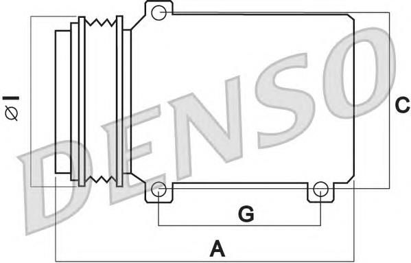 DCP51005 Denso compressor de aparelho de ar condicionado