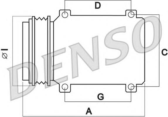 DCP09007 Denso compressor de aparelho de ar condicionado