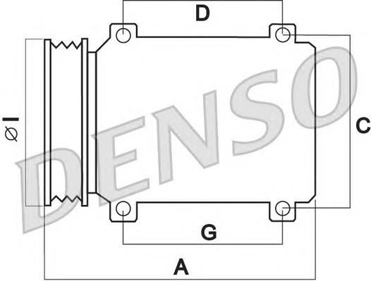 DCP05080 Denso compressor de aparelho de ar condicionado
