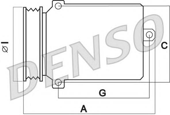 DCP05060 Denso компрессор кондиционера