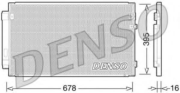 DCN51012 Denso radiador de aparelho de ar condicionado