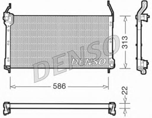 DCN09014 Denso radiador de aparelho de ar condicionado