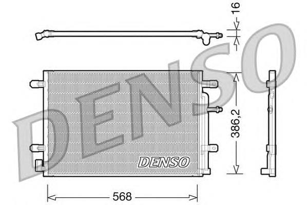 DCN02018 Denso radiador de aparelho de ar condicionado