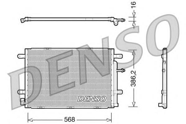 DCN02019 Denso radiador de aparelho de ar condicionado