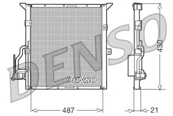 DCN05002 Denso radiador de aparelho de ar condicionado
