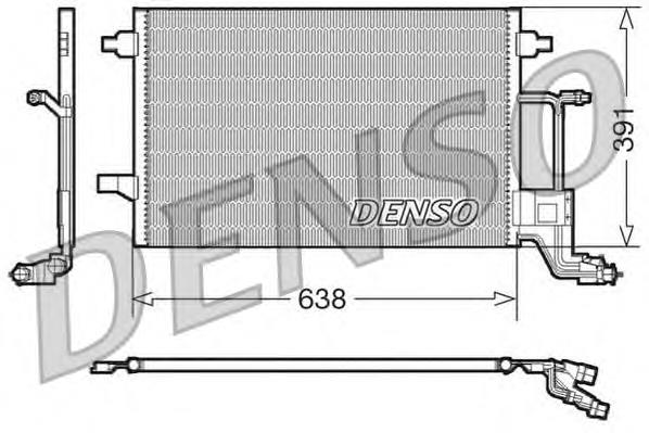 Радиатор кондиционера DCN02014 Denso