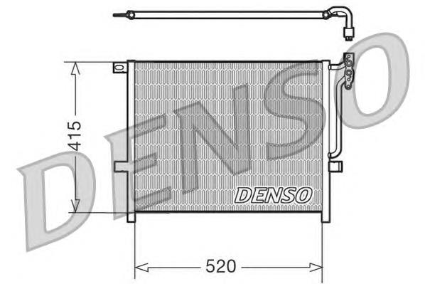 DCN05010 Denso radiador de aparelho de ar condicionado