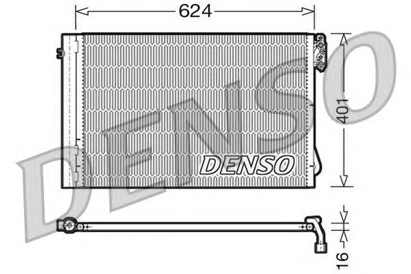 DCN05011 Denso radiador de aparelho de ar condicionado