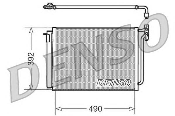 DCN05009 Denso radiador de aparelho de ar condicionado