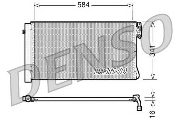 DCN05012 Denso radiador de aparelho de ar condicionado