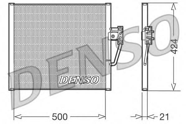 DCN05005 Denso radiador de aparelho de ar condicionado