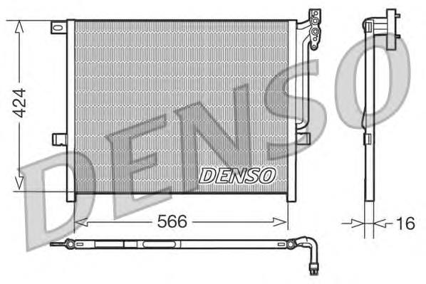 DCN05004 Denso radiador de aparelho de ar condicionado