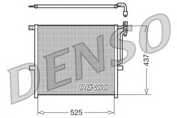 DCN05008 Denso radiador de aparelho de ar condicionado