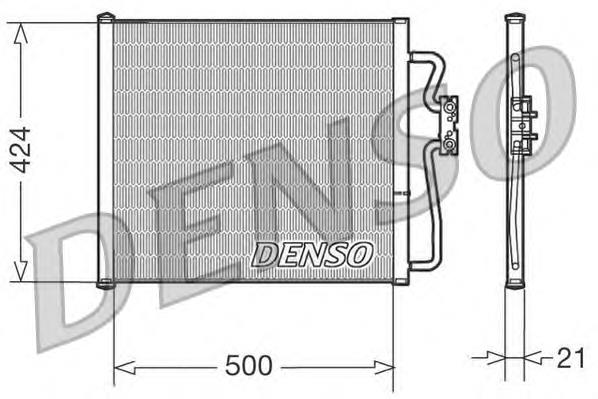 DCN05007 Denso radiador de aparelho de ar condicionado