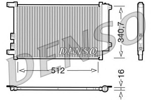 DCN01010 Denso radiador de aparelho de ar condicionado