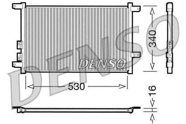 DCN01011 Denso radiador de aparelho de ar condicionado